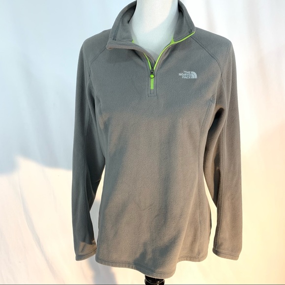 The North Face Jackets & Blazers - NORTHFACE PULLOVER WITH LIME GREEN ZIPPER SIZE L